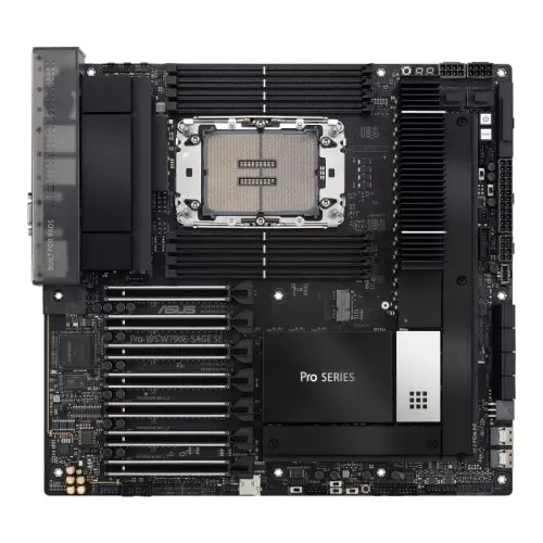 ASUS PRO WS W790E-SAGE SE Intel W790 Soket LGA4677 DDR5 6800MHz EEB Anakart