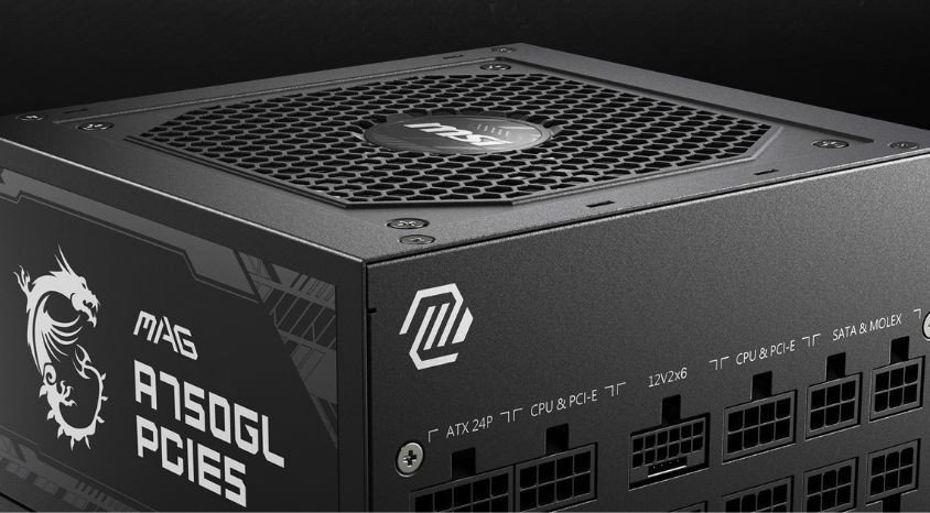 MSI MAG A750GL PCIE5 750W 80+ Gold Full Modüler Power Supply