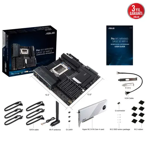 ASUS PRO WS WRX80E-SAGE SE WIFI II Anakart