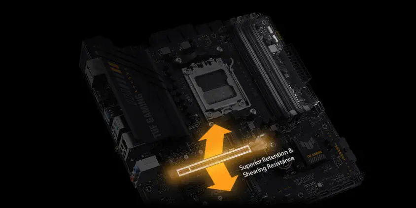 ASUS TUF Gaming A620M-PLUS AMD A620 Soket AM5 DDR5 6400(OC)MHz mATX Anakart