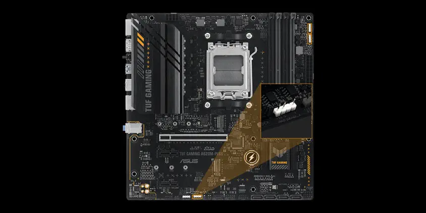 Asus TUF Gaming A620M-PLUS AMD A620 Soket AM5 DDR5 6400(OC)MHz mATX Anakart