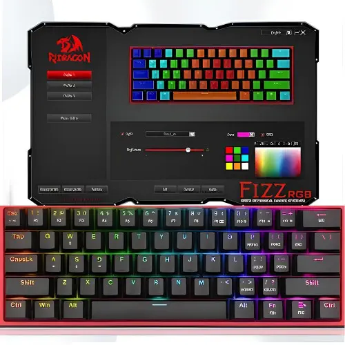 Redragon K617 Fizz RGB Red Switch Kablolu Klavye 