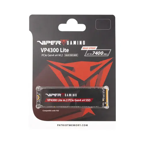 Patriot Viper VP4300 Lite VP4300L500GM28H 500GB Gen4 x4 NVMe M.2 SSD Disk
