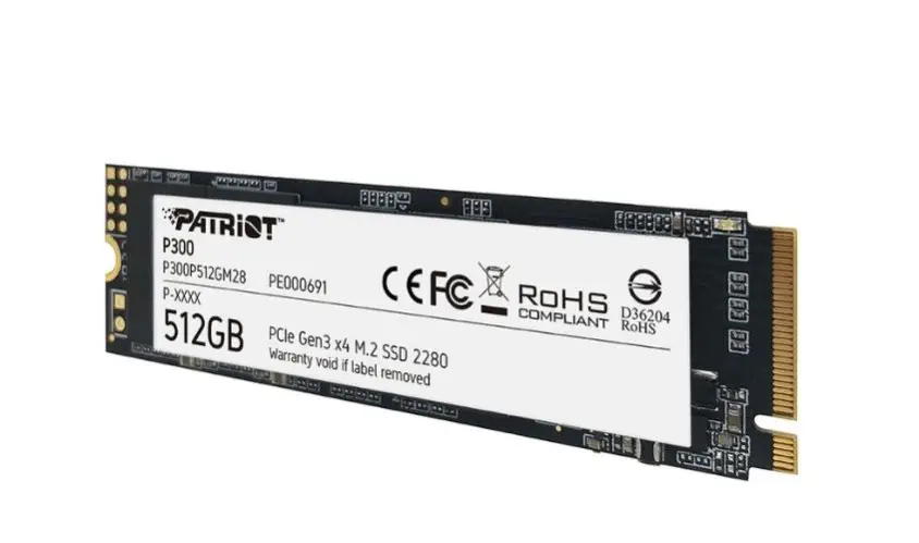 Patriot P300 512GB 1700/1100MB/s NVMe M.2 SSD Disk