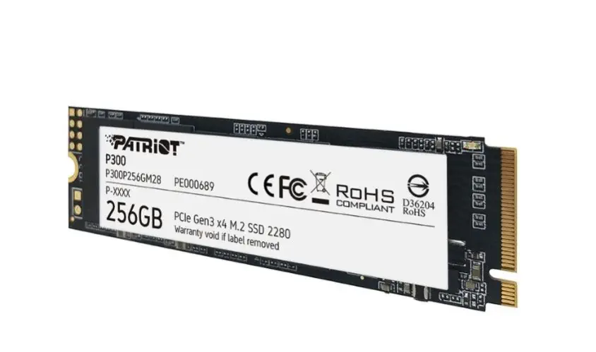 Patriot P300 256GB 1700/1100MB/s NVMe M.2 SSD Disk