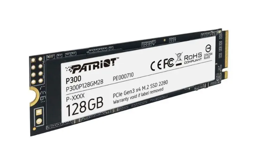 Patriot P300 P300P128GM28 128GB NVMe M.2 SSD Disk
