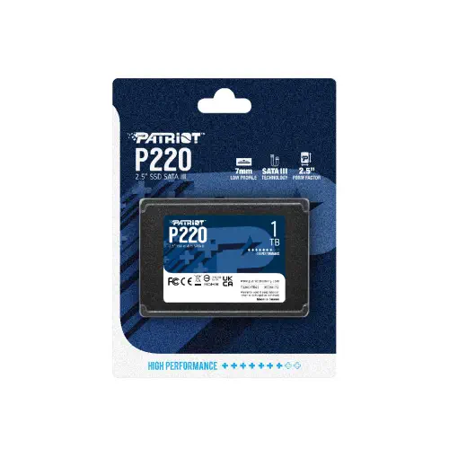 Patriot P220 1TB 550/500MB/s SATA3 SSD Disk