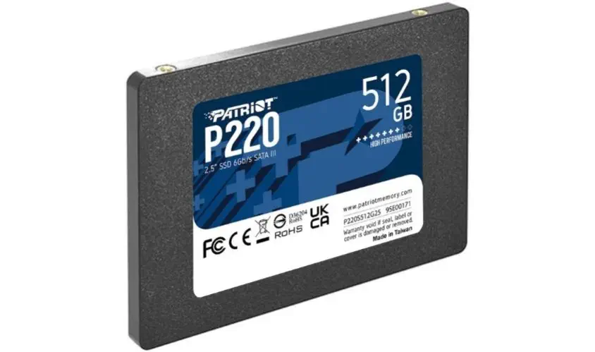 Patriot P220 512GB 550/500MB/s SATA3 SSD Disk