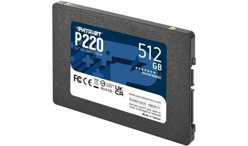 Patriot P220 512GB 550/500MB/s SATA3 SSD Disk