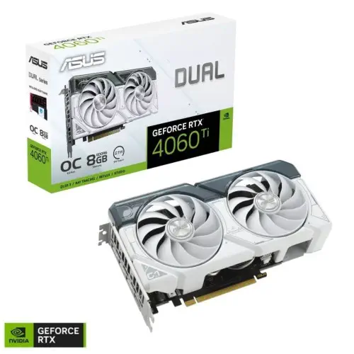 ASUS DUAL-RTX4060TI-O8G-WHITE 8GB GDDR6 Ekran Kartı