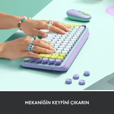 Logitech Pop Keys Mekanik Kablosuz Klavye 