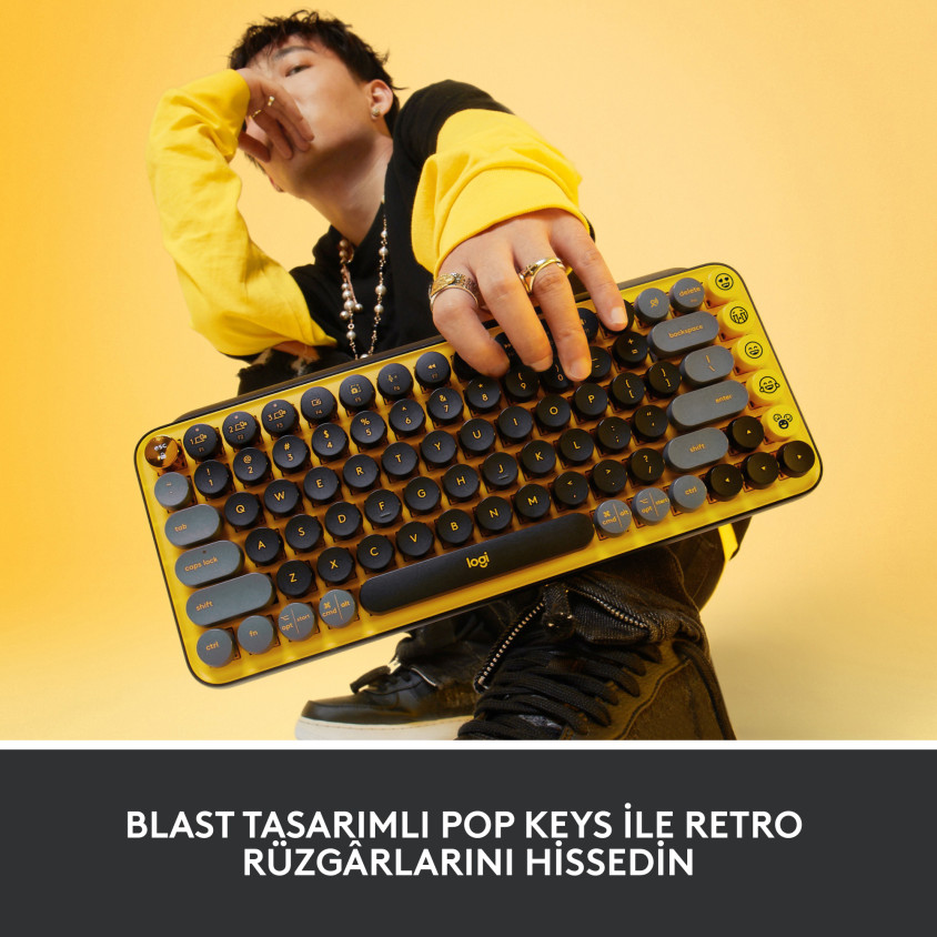 Logitech Pop Keys Mekanik Kablosuz Klavye 