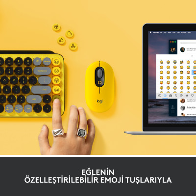 Logitech Pop Keys Mekanik Kablosuz Klavye