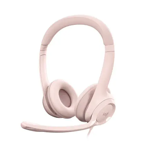 Logitech H390 Mikrofonlu Kulaklık Pudra Pembe 981-001281