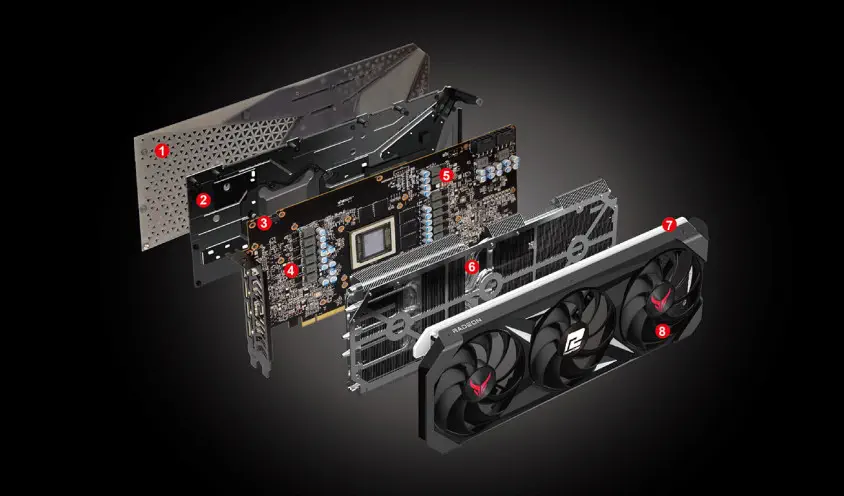 POWERCOLOR RED DEVIL RX 7800XT 16GB GDDR6 256Bit DX12 Gaming Ekran Kartı