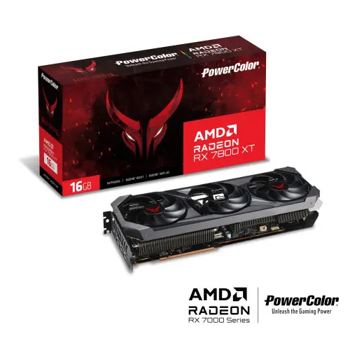 POWERCOLOR RED DEVIL RX 7800XT 16GB GDDR6 256Bit DX12 Gaming (Oyuncu) Ekran Kartı