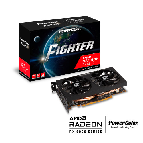 POWERCOLOR FIGHTER RX 6600 8GB GDDR6 128Bit DX12 Gaming (Oyuncu) Ekran Kartı