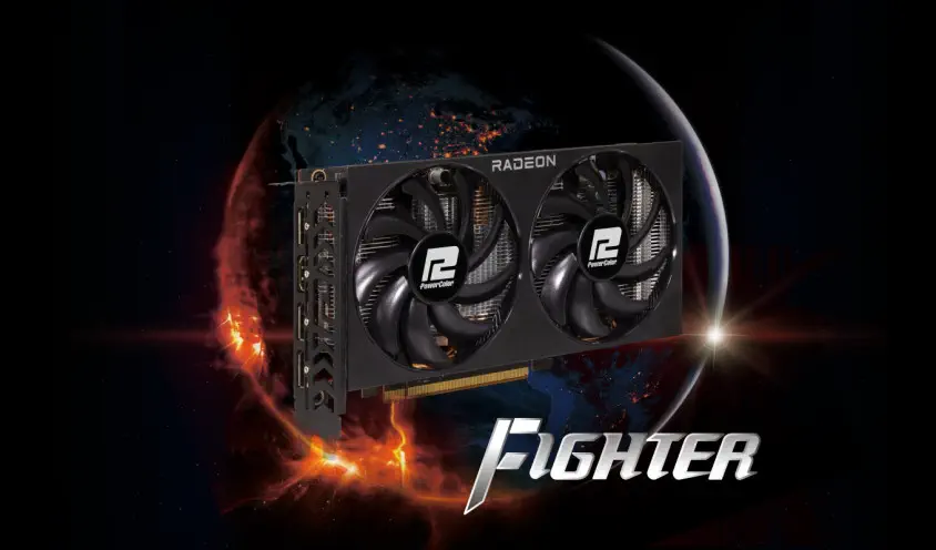 POWERCOLOR FIGHTER RX 7600 8GB GDDR6 128Bit DX12 Gaming (Oyuncu) Ekran Kartı