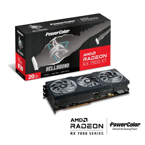 POWERCOLOR HELLHOUND RX 7900 XT 20GB GDDR6 320Bit DX12 Gaming (Oyuncu) Ekran Kartı