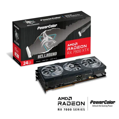 POWERCOLOR HELLHOUND RX 7900 XTX 24GB GDDR6 384Bit DX12 Gaming (Oyuncu) Ekran Kartı