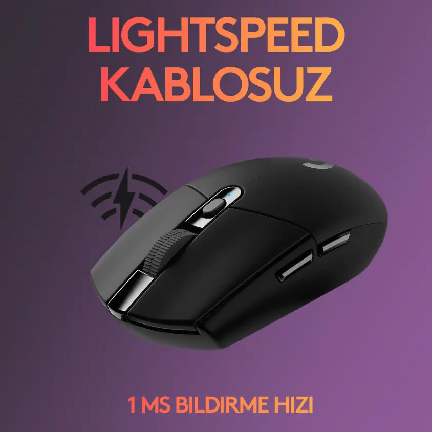 Logitech G305 LightSpeed 910-005283 Siyah Kablosuz Gaming Mouse