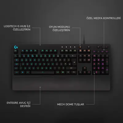 Logitech G213 Prodigy Oyuncu Klavye