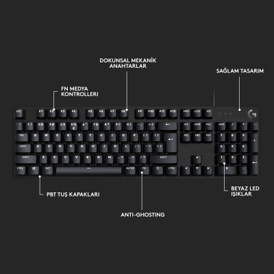 Logitech G413 SE Mekanik Gaming Klavye - 920-010556