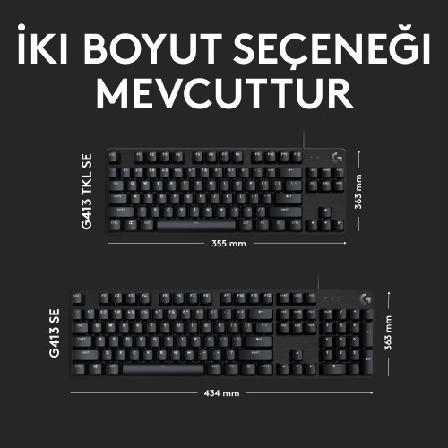 Logitech G413 SE Mekanik Gaming Klavye - 920-010556