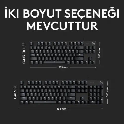 Logitech G413 TKL Mekanik Gaming Klavye - 920-010564