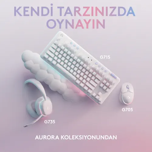 Logitech Aurora G713 Kablolu Gaming Klavye