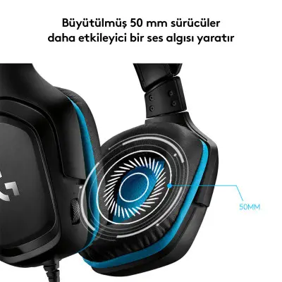 Logitech G432 Kablolu Gaming Kulaklık