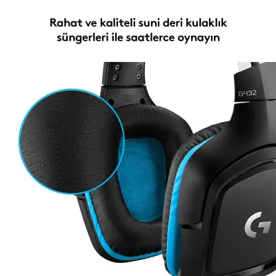 Logitech G432 Kablolu Gaming Kulaklık