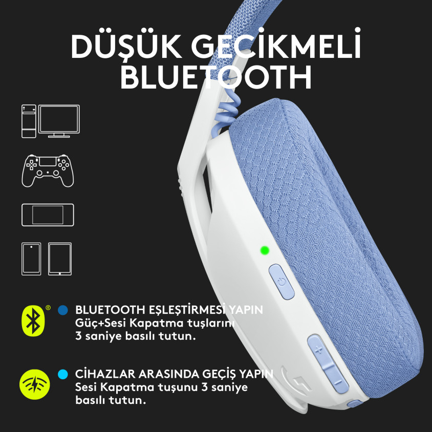 Logitech G435 Kablosuz Gaming Kulaklık