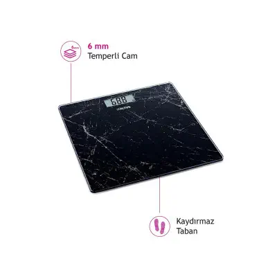 Altus AL 808 SM Desenli Cam Dijital Baskül