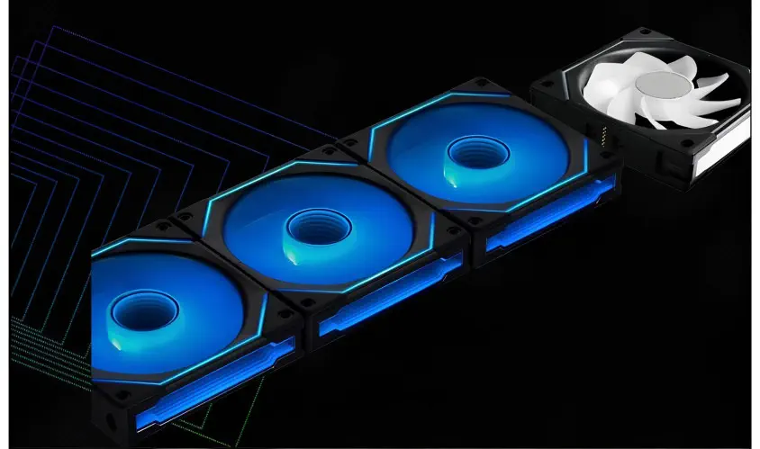 LIAN LI UNI FAN SL-INFINITY REVERSE 120mm RGB Siyah Kasa Fanı