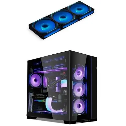 LIAN LI UNI FAN SL-INFINITY REVERSE 120mm RGB Siyah Kasa Fanı