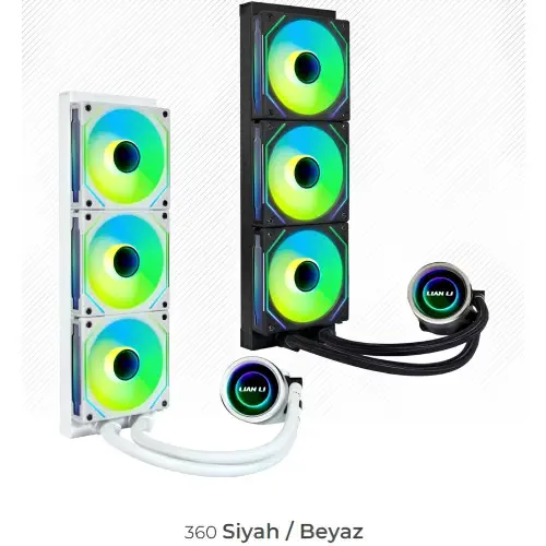 Lian Li Galahad II Trinity AIO 360mm Beyaz RGB İşlemci Sıvı Soğutucu (G89.GA2T36W.00)