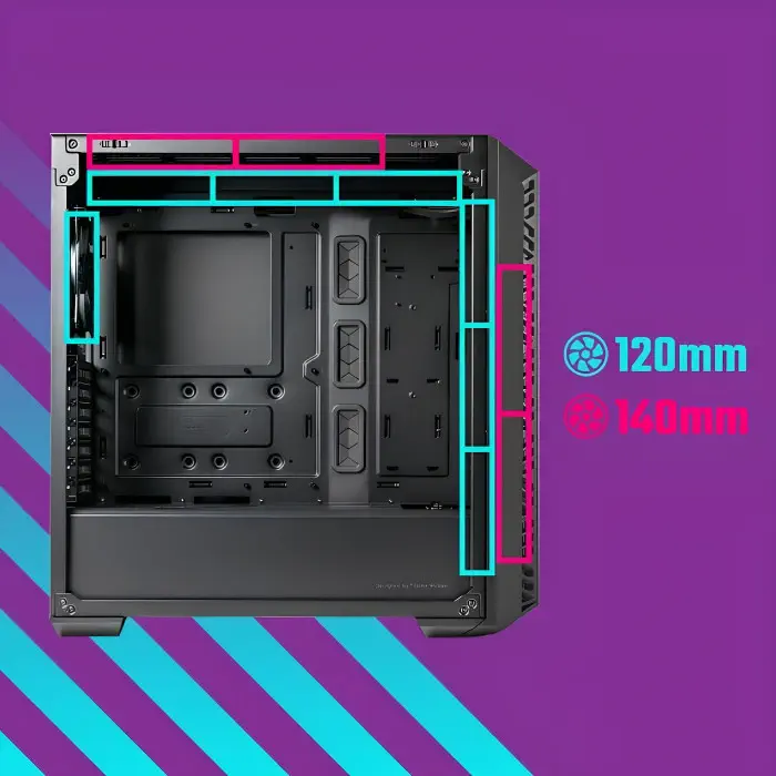 Cooler Master MB520-KGNN-S03 MB520  ATX Siyah Kasa