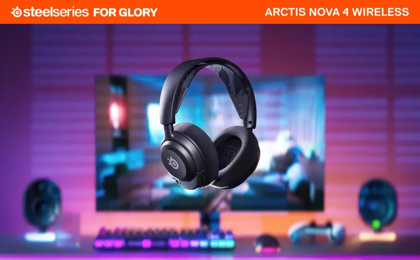 SteelSeries Arctis Nova 4 Black Kablosuz Gaming Kulaklık