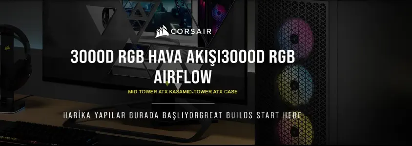 CORSAIR iCUE 3000D Gaming (Oyuncu) Kasa