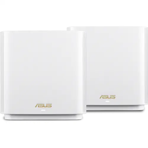ASUS ZenWiFi AX XT8 (W-2-PK) Tüm Evi Kapsayan Tri-Band Wi-Fi 6 Mesh Sistemi (Beyaz İkili Paket)