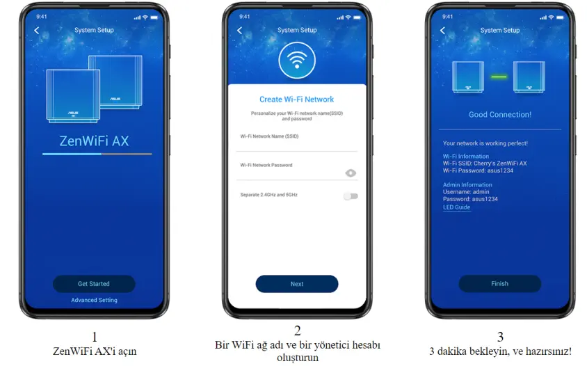 ASUS ZenWiFi AX XT8 (W-2-PK) Tüm Evi Kapsayan Tri-Band Wi-Fi 6 Mesh Sistemi (Beyaz İkili Paket)