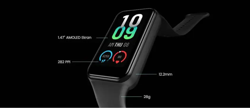 Amazfit Band 7 Siyah Akıllı Bileklik