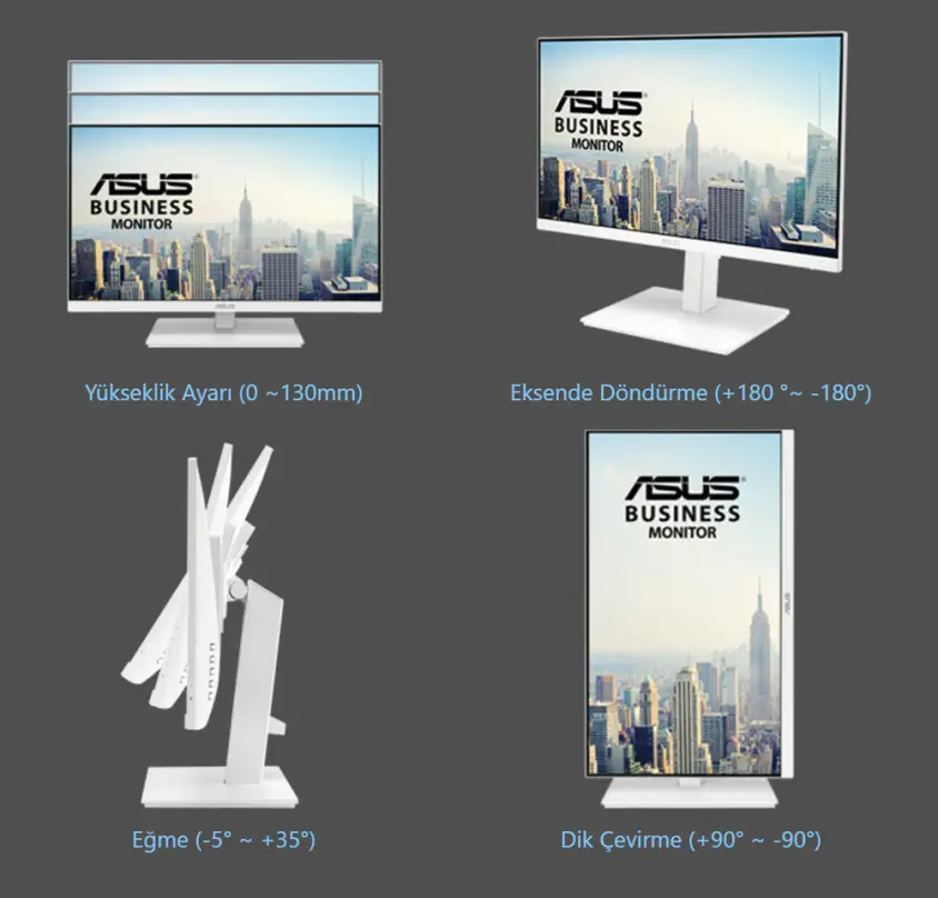 Asus VA24EQSB-W 23.8″ 5ms 75Hz IPS Full HD Monitör 