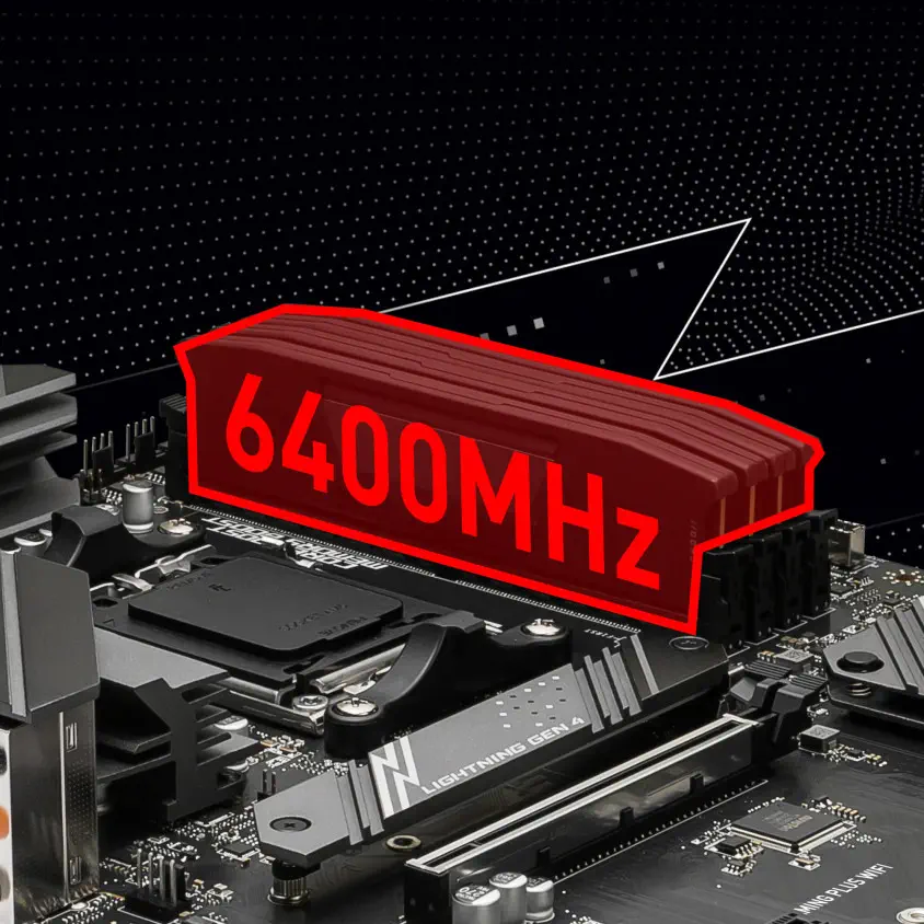 MSI B650 GAMING PLUS WIFI AM5 Soket DDR5 6000(OC)MHz ATX Gaming Anakart
