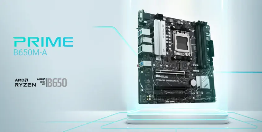 ASUS Prime B650M-A Soket AM5 DDR5 6400(OC)MHz mATX Gaming Anakart