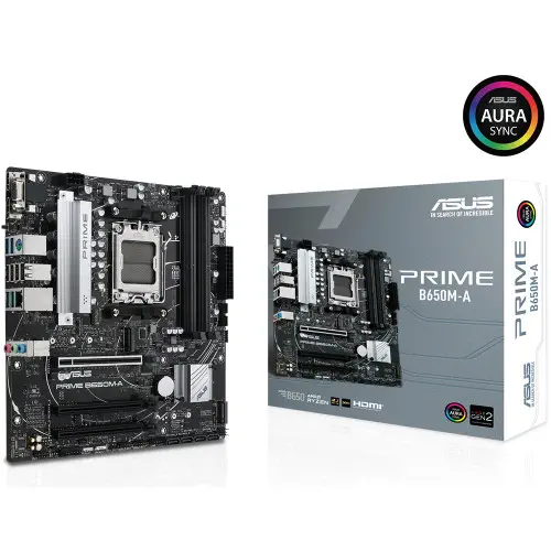 ASUS Prime B650M-A Soket AM5 DDR5 6400(OC)MHz mATX Gaming Anakart