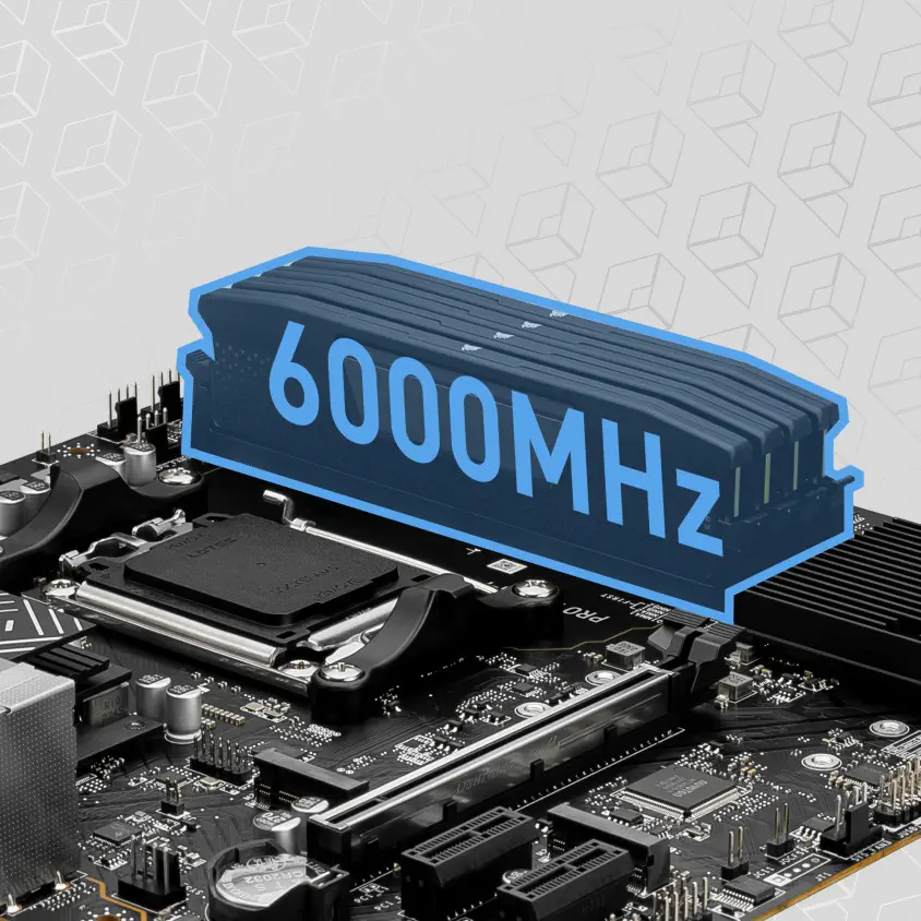 MSI Pro B650M-P AMD B650 AM5 Soket DDR5 6000(OC)MHz mATX Anakart