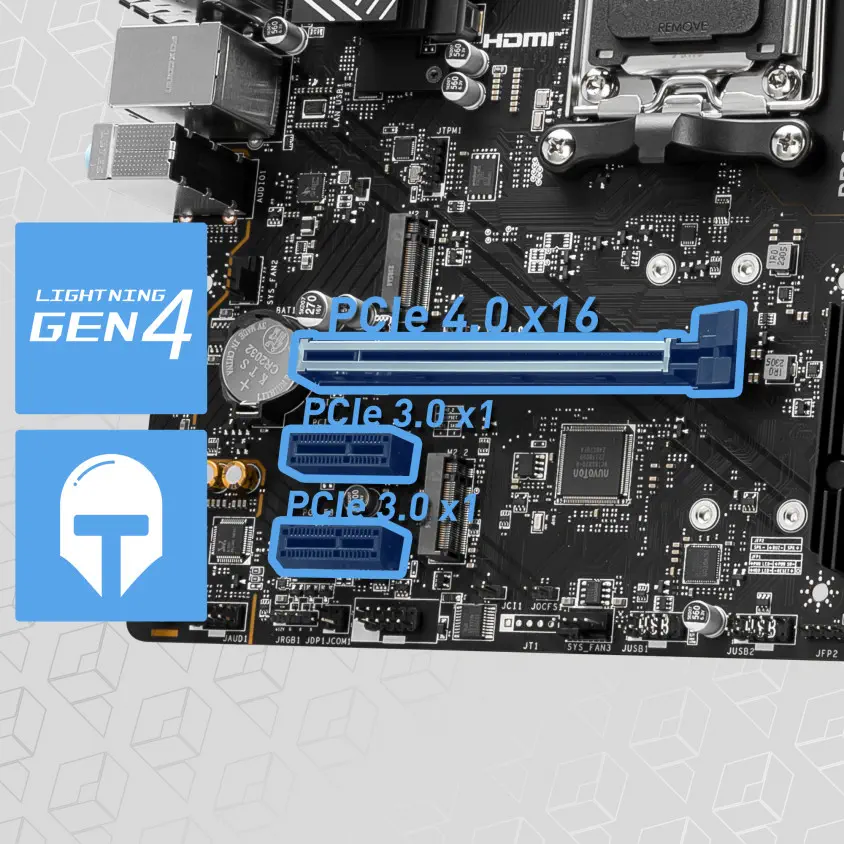 MSI Pro B650M-P AMD B650 AM5 Soket DDR5 6000(OC)MHz mATX Anakart