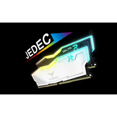 Team T-Force Delta RGB White 32GB (2x16GB) 3600MHz DDR4 Gaming Ram (TF4D432G3600HC18JDC01)